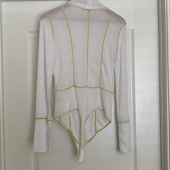 FreePeople white long sleeve body suit - L/G - Picture 2 of 4